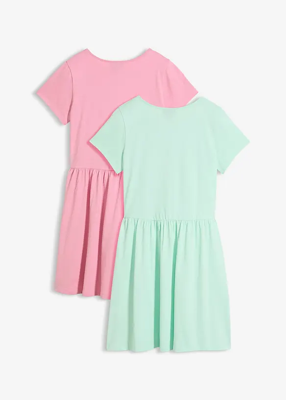 Abito in jersey di puro cotone biologico (pacco da 2), bonprix