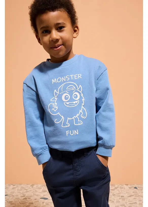 Pantaloni chino slim fit con vita regolabile, straight, bonprix