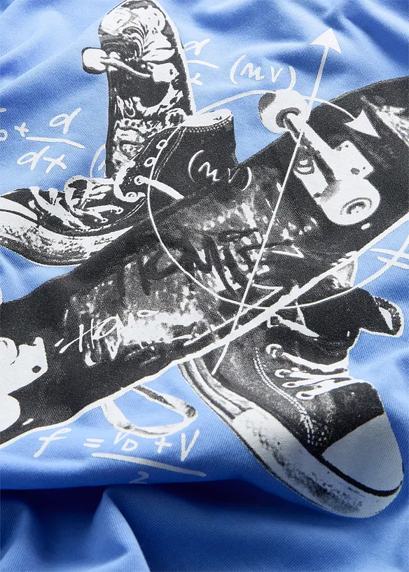 T-shirt con stampa stile skater, bonprix