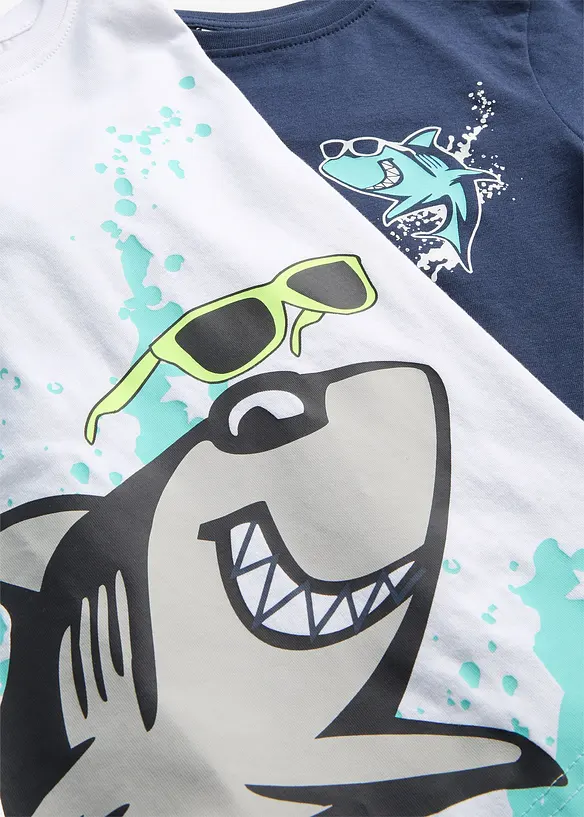 T-shirt in puro cotone biologico (pacco da 2), bonprix