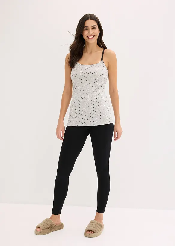 Top per l'allattamento con cotone biologico (pacco da 2), bonprix