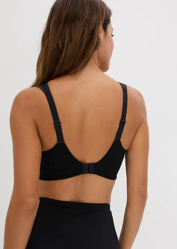 Reggiseno contenitivo senza ferretto con spalline imbottite (pacco da 2), bonprix