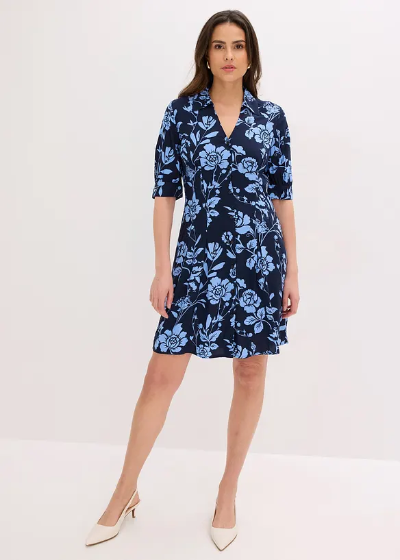 Abito chemisier in viscosa fluente, bonprix