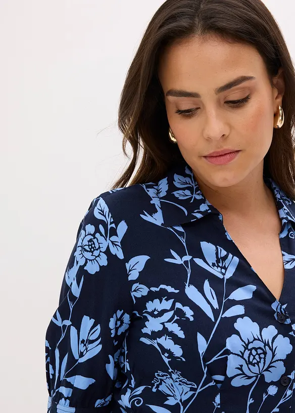 Abito chemisier in viscosa fluente, bonprix