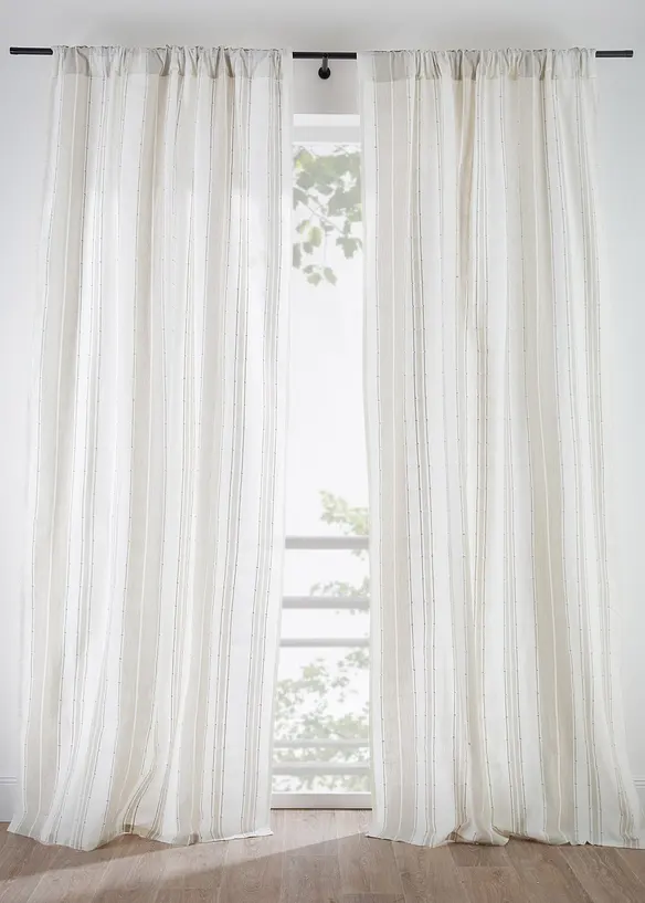 Tenda a righe in cotone biologico (pacco da 1), bonprix