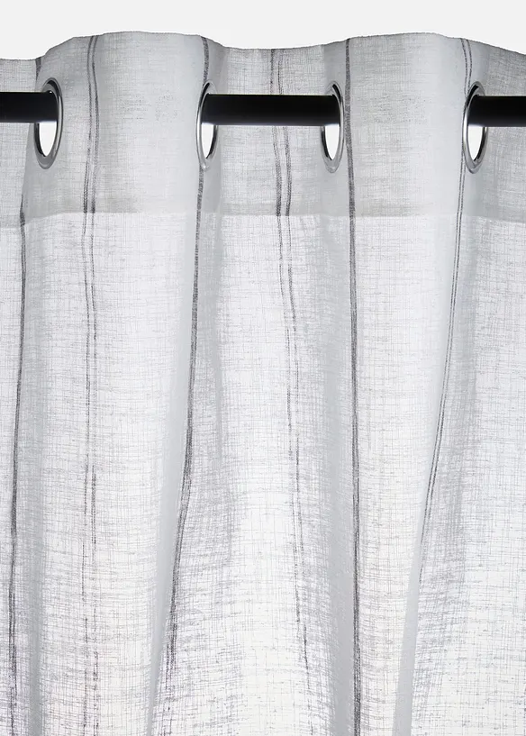 Tenda trasparente a righe (pacco da 1), bonprix