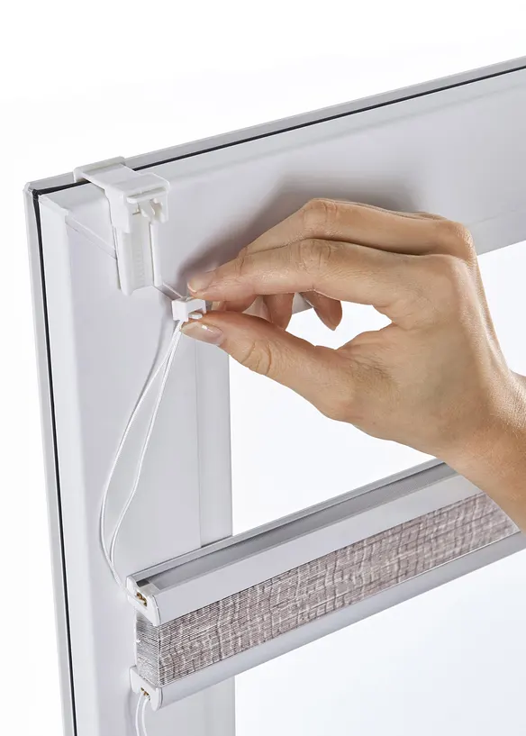 Tenda plissettata oscurante con motivo, bonprix