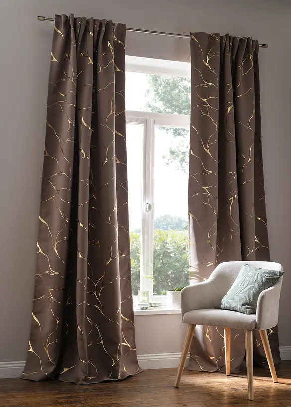 Tenda semioscurante con stampa lucida (pacco da 1), bonprix