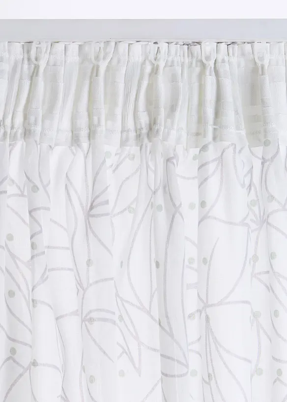 Tenda trasparente in poliestere (pacco da 2), bonprix