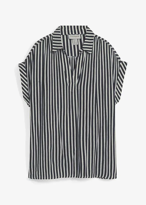 Blusa a maniche corte in viscosa fluente, bonprix