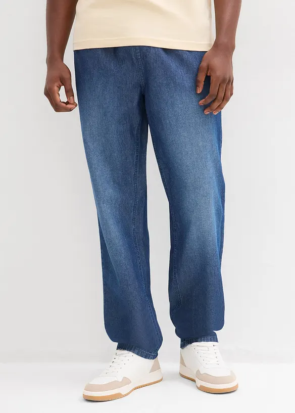 Jeans con elastico in vita in denim estivo, classic fit (pacco da 2), bonprix