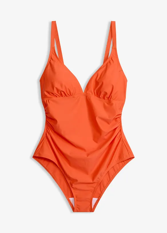 Costume intero con scollatura a V ed effetto modellante leggero, bonprix