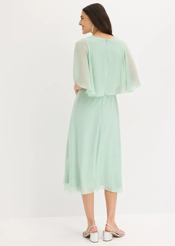 Abito in chiffon con applicazione di strass, bonprix