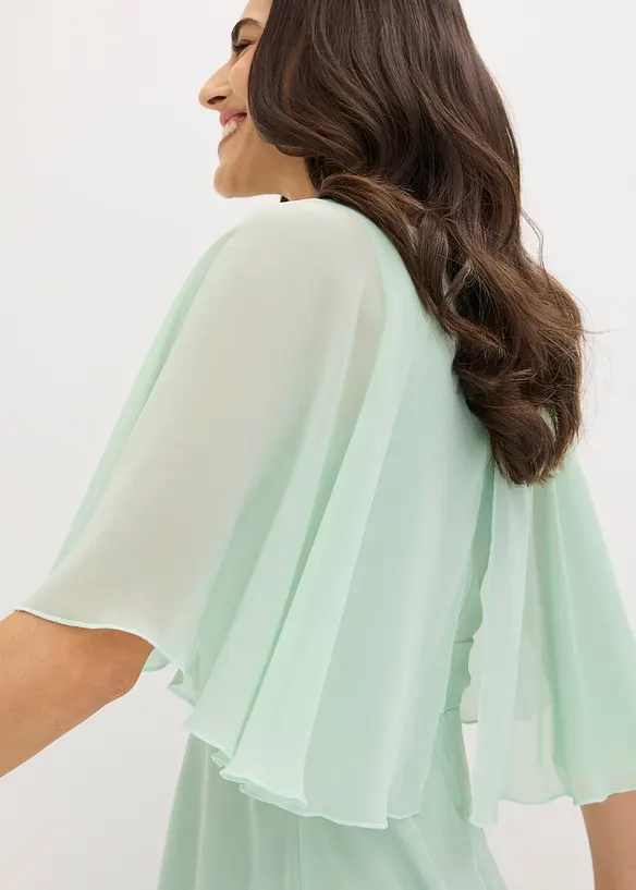 Abito in chiffon con applicazione di strass, bonprix