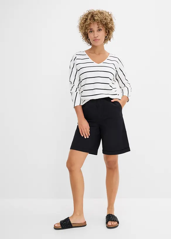 Maglia a maniche lunghe in puro cotone biologico, bonprix