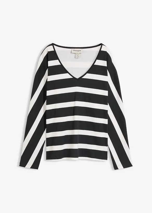 Maglia a maniche lunghe in puro cotone biologico, bonprix