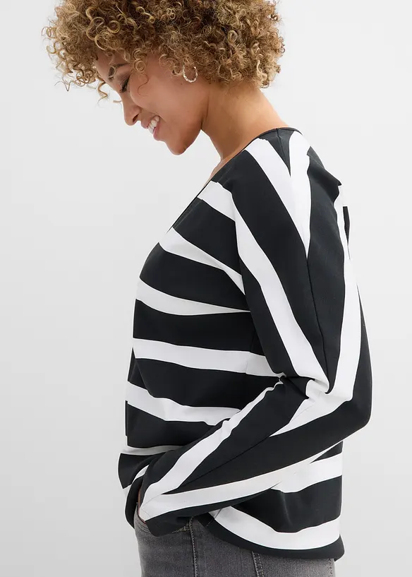 Maglia a maniche lunghe in puro cotone biologico, bonprix