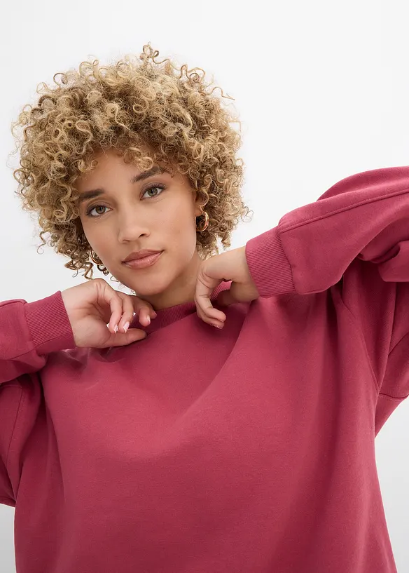 Felpa oversize in puro cotone biologico, bonprix