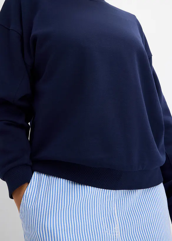 Felpa oversize in puro cotone biologico, bonprix