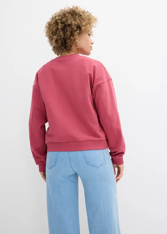 Felpa oversize in puro cotone biologico, bonprix