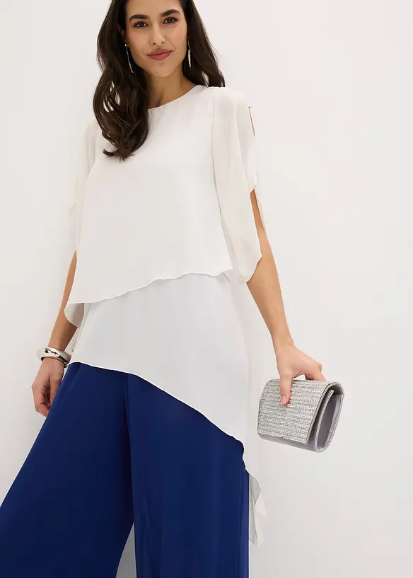 Blusa asimmetrica a pi&ugrave; veli, bonprix