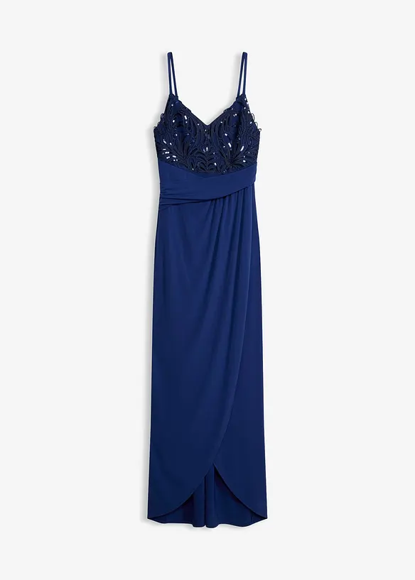 Abito da sera con pizzo, ricami e paillettes, bonprix