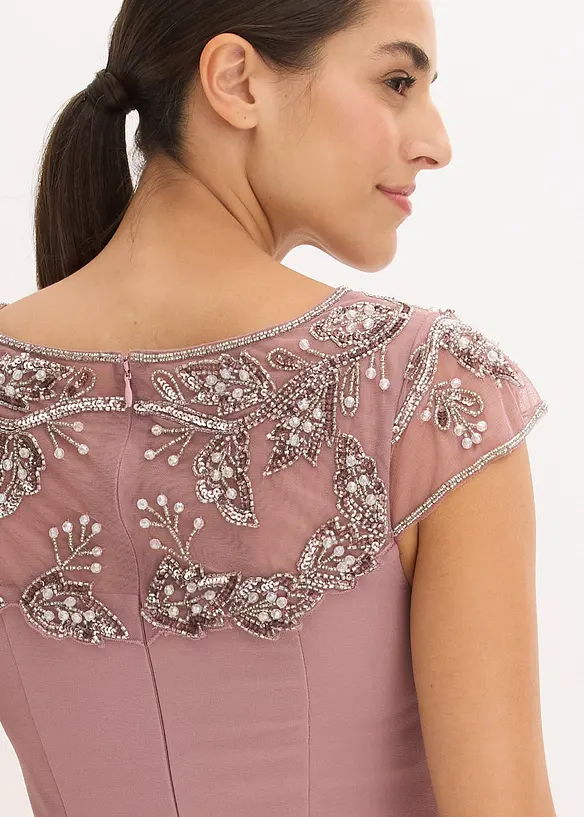 Abito da sera con applicazione in pizzo, bonprix