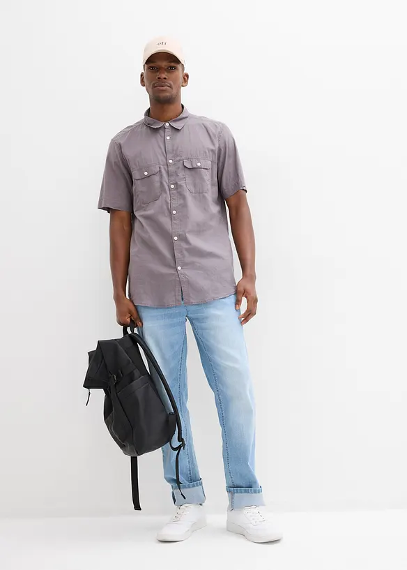 Camicia a maniche corte in puro cotone, bonprix