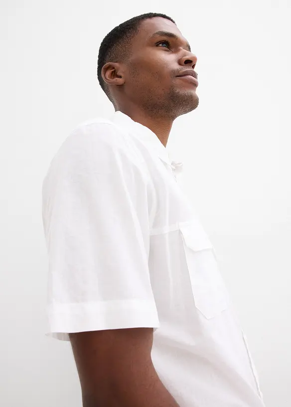 Camicia a maniche corte in puro cotone, bonprix