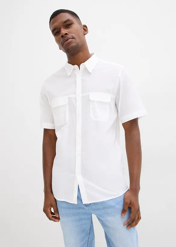 Camicia a maniche corte in puro cotone, bonprix