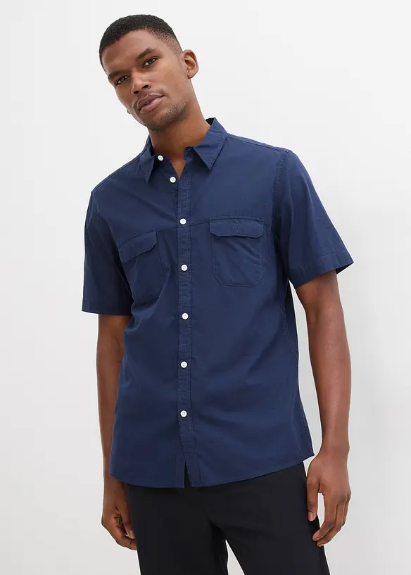Camicia a maniche corte in puro cotone, bonprix