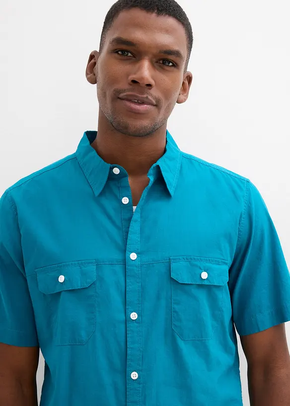 Camicia a maniche corte in puro cotone, bonprix