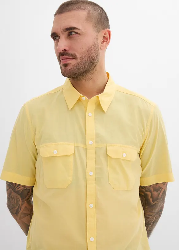 Camicia a maniche corte in puro cotone, bonprix