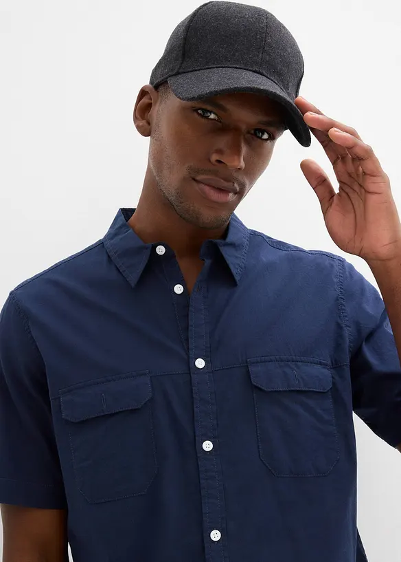 Camicia a maniche corte in puro cotone, bonprix