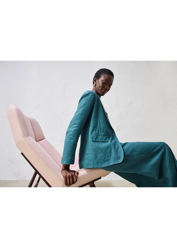 Blazer in puro lino, bonprix