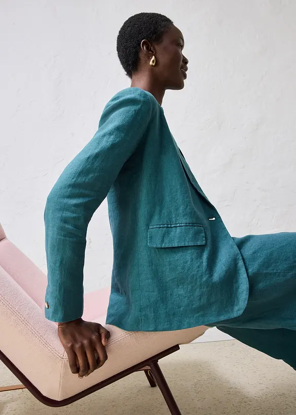 Blazer in puro lino, bonprix