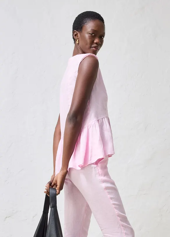 Gilet in puro lino, bonprix