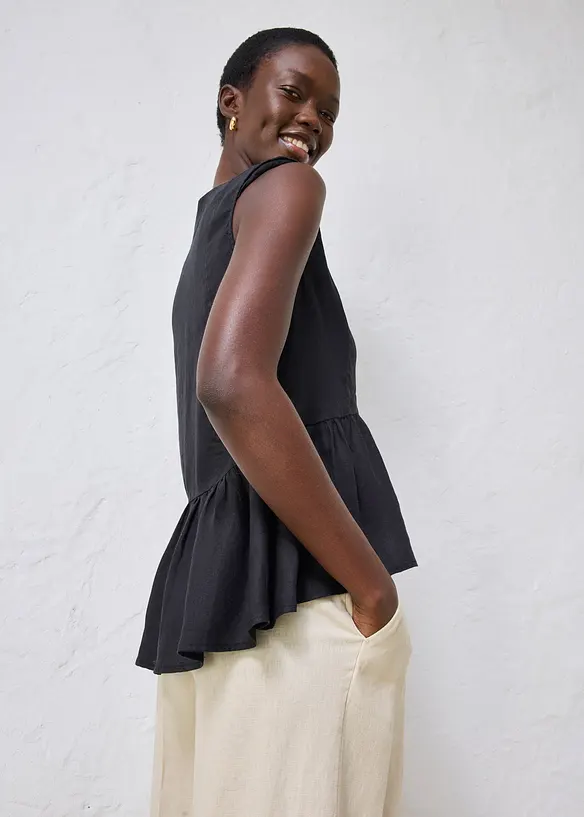 Gilet in puro lino, bonprix