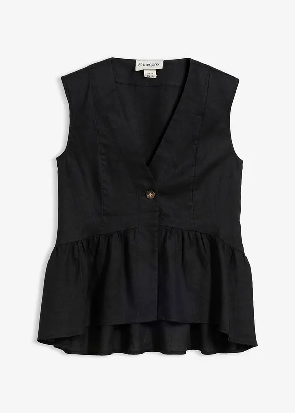 Gilet in puro lino, bonprix
