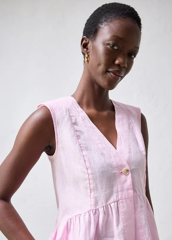 Gilet in puro lino, bonprix