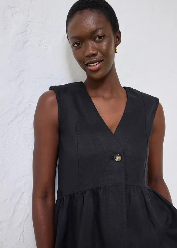 Gilet in puro lino, bonprix