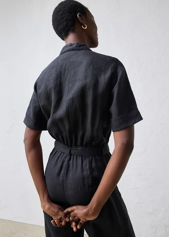 Tuta elegante in puro lino, bonprix