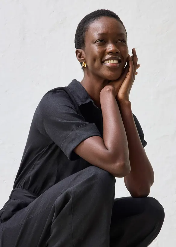 Tuta elegante in puro lino, bonprix