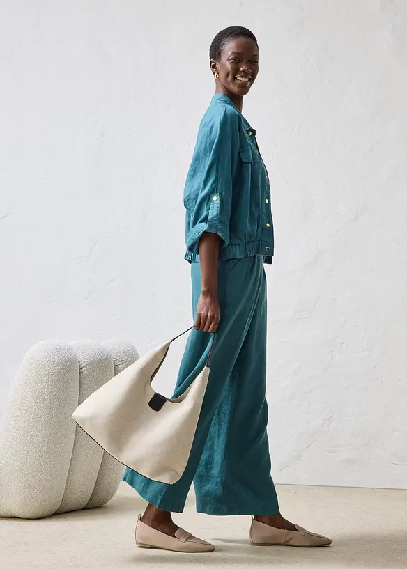 Bomber in puro lino, bonprix