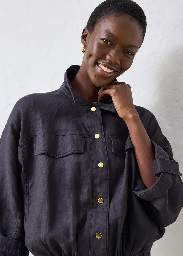 Bomber in puro lino, bonprix