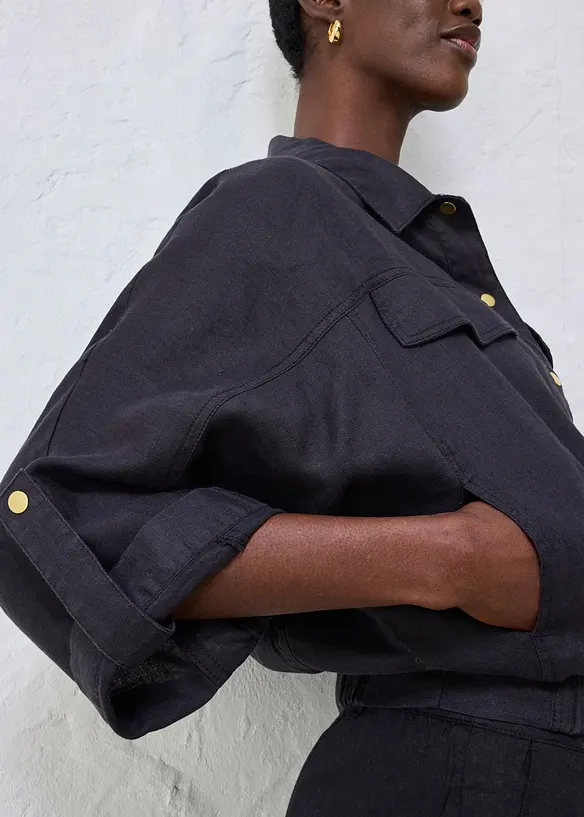 Bomber in puro lino, bonprix