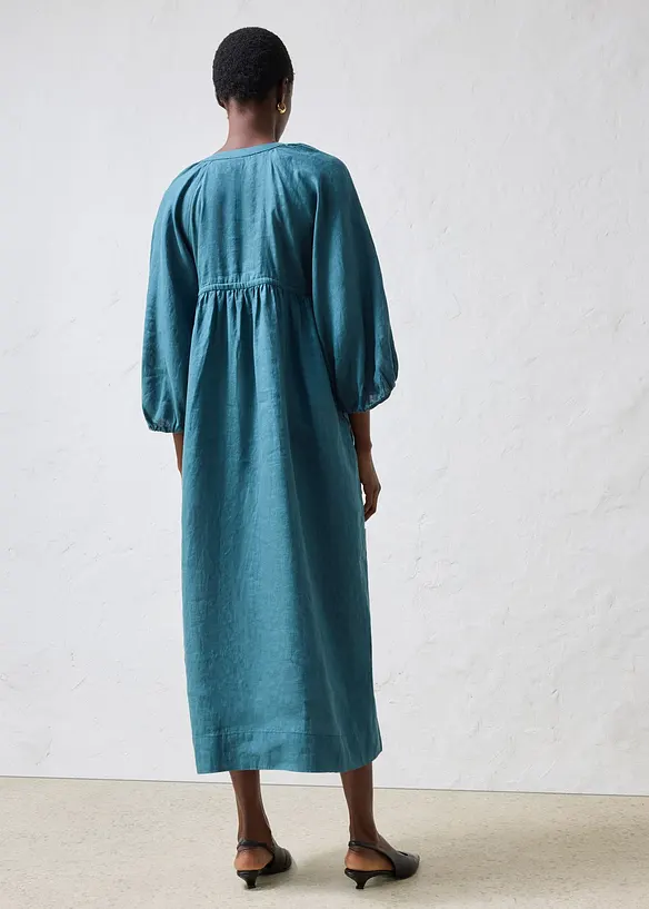 Abito lungo in puro lino, bonprix