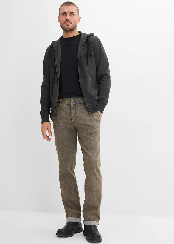 Jeans elasticizzati leggeri comodi in vita, relaxed fit straight, bonprix