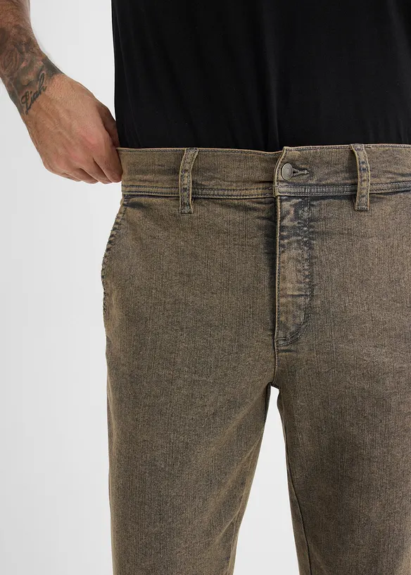 Jeans elasticizzati leggeri comodi in vita, relaxed fit straight, bonprix