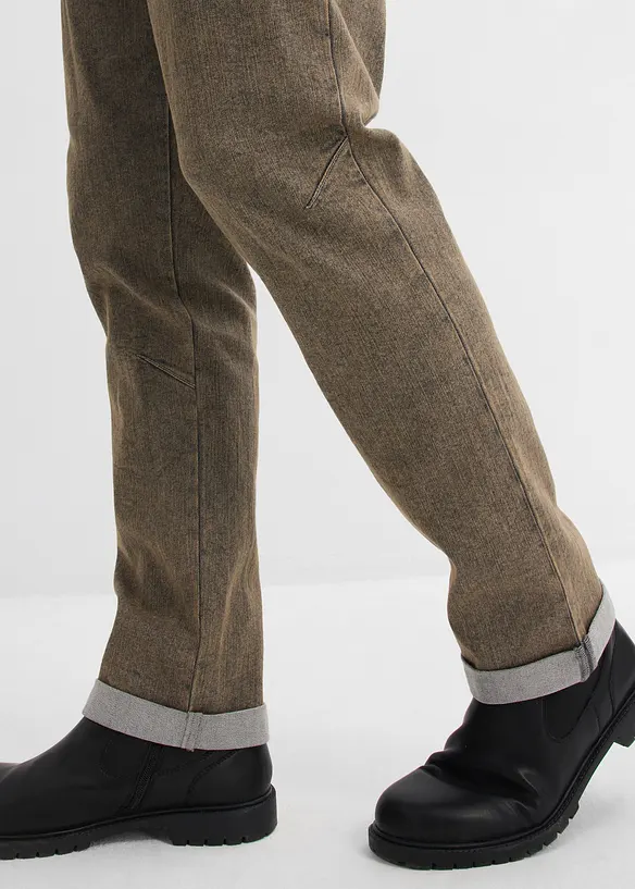 Jeans elasticizzati leggeri comodi in vita, relaxed fit straight, bonprix